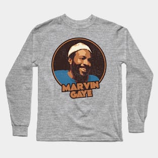 Marvin Gaye // 70s Style Fan Design Long Sleeve T-Shirt